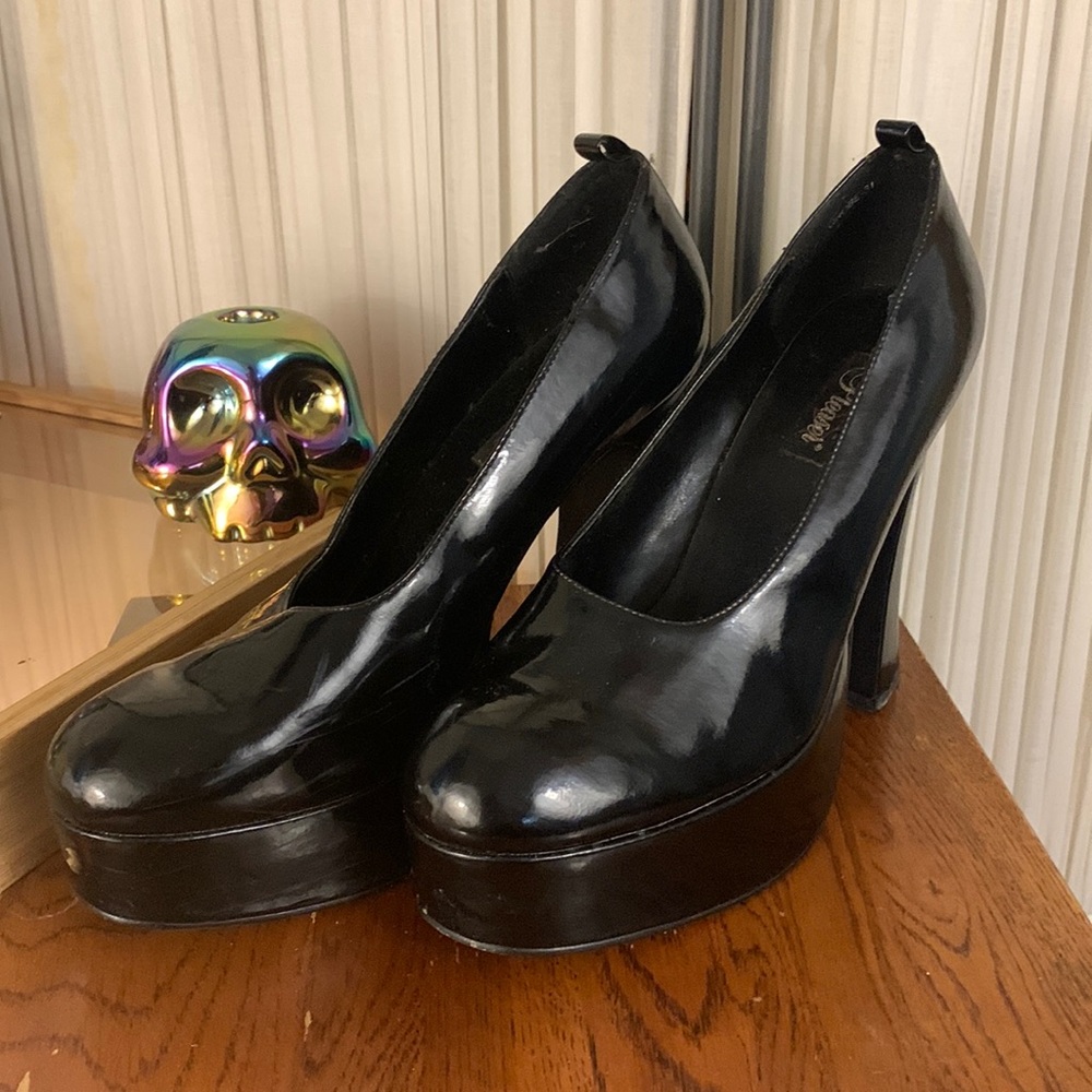 Classic Pleaser PVC Platforms